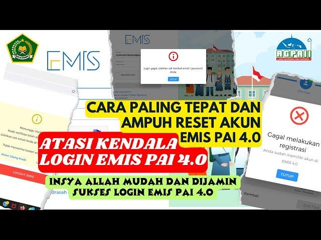 TUTORIAL EMIS 4.0 | CARA ATASI MASALAH DAN KENDALA LOGIN EMIS PAI 4.0 DENGAN MUDAH, TEPAT, BERHASIL