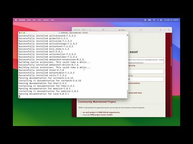 Install Ruby 3.3 & Rails 7.1 on MacOS (2024)