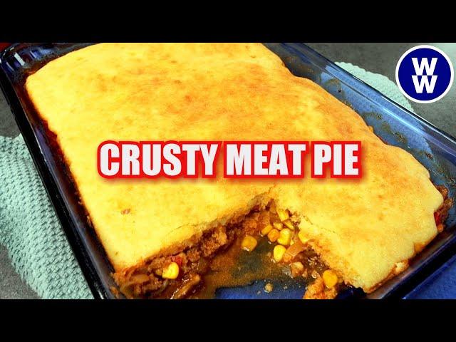 Crusty Meat Pie- Viewer Recipe Lightened Up! WW Cozy Comfort Food Weight Watchers Dinner Meal Prep