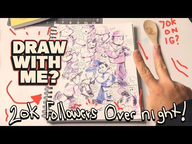 How an Artist got a Million views on InstagramDraw With me | I'm Finally growing as an Artist!