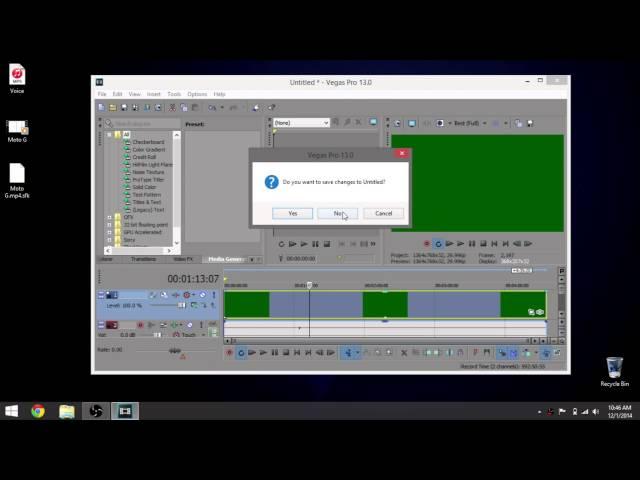 How To Fix Sony Vegas Pro 13 Green Screen Problem