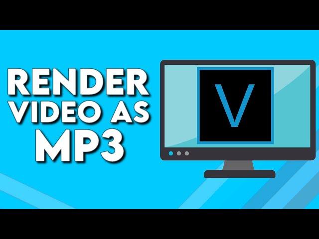 How To Render And Export a Video As MP3 on Sony Vegas Pro Tutorial For Begginers