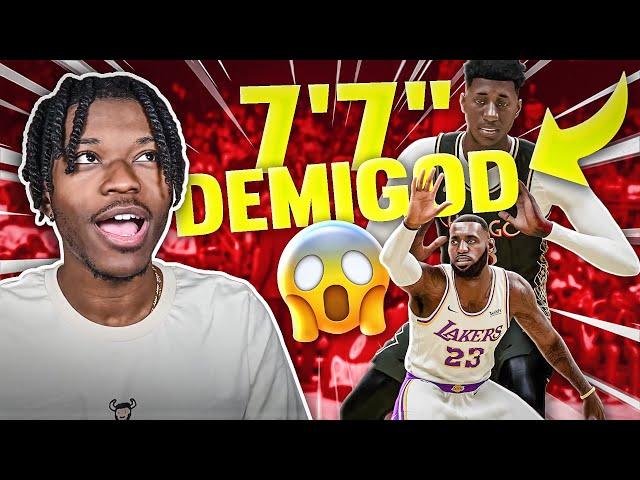 i added a 7'7 demigod to the NBA to break EVERY Record in NBA 2K21