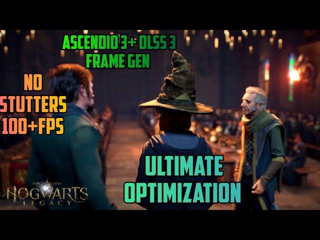 How to boost fps and fix lag in Hogwarts legacy with ascendio 3 and dlss 3 frame gen