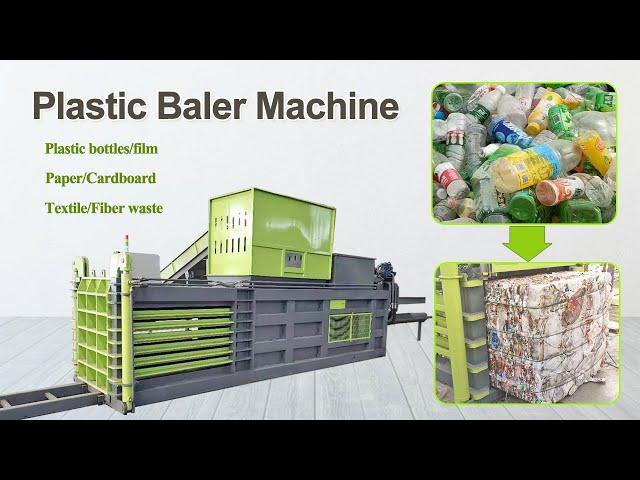 Plastic Baler Machine - PET Bottles/Plastic Film Baling Press Machine