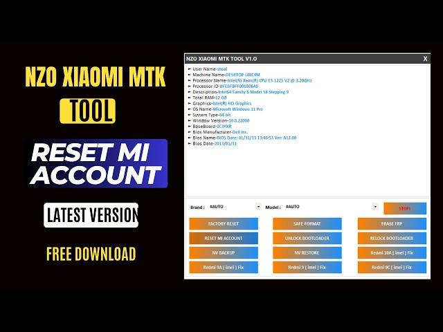 Nzo Xiaomi Mtk Tool 2024 Frp And Mi Account Remove Setup