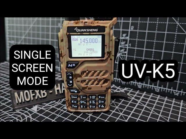 UV-K5 - Manuale IJV , Firmware - Single Screen