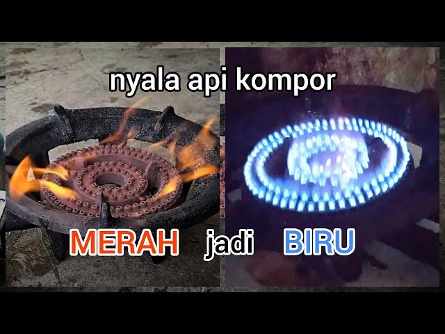 Solusi kompor gas api merah yang bikin alat masak hangus gosong