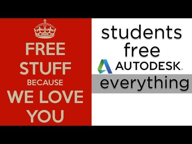 STUDENTS GET FREE INVENTOR, 3DS MAX, MAYA, REVIT, FUSION 360, AUTOCAD... EVERYTHING!