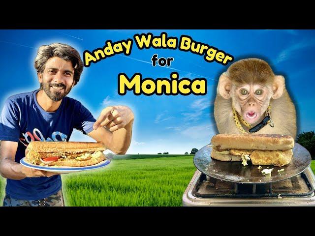 Monica K Liye Andy Wala Burger Banaya 
