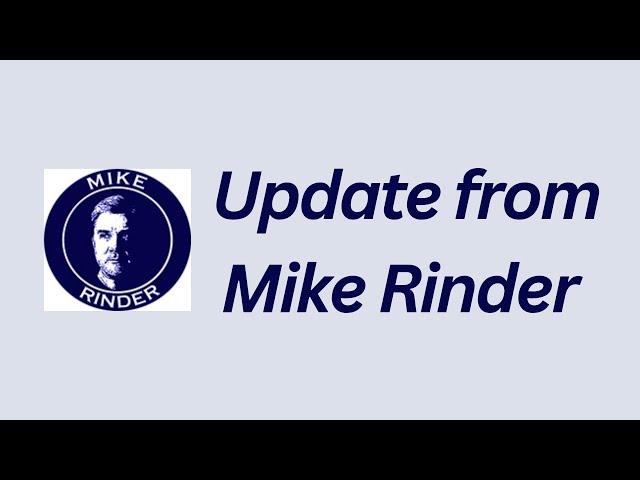 Update from Mike Rinder - Part 1