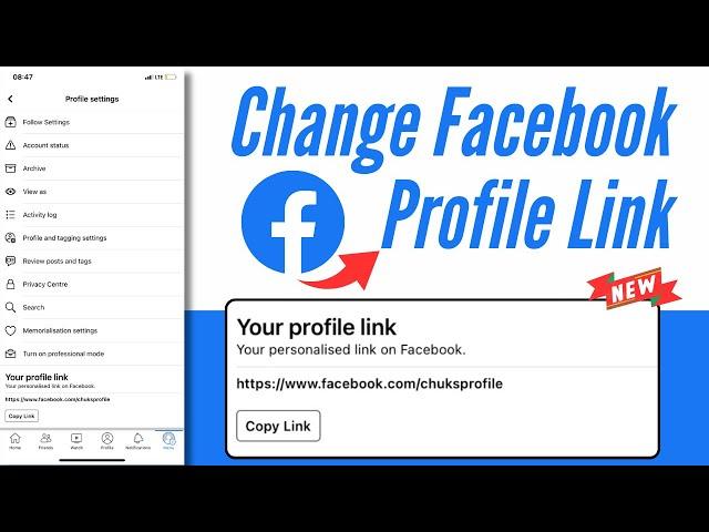 How To Change Facebook Profile URL || Edit Facebook Profile Link