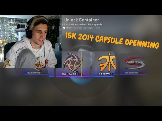 XQC AND TRAINWRECKS OPENs 15K CSGO STICKER CAPSULE