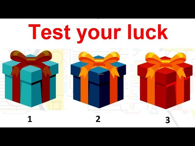 TEST YOUR LUCK FROM 3 GIFT BOX | CHOOSE YOUR GIFT