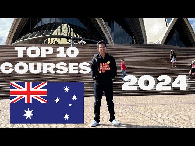 TOP 10 COURSES IN AUSTRALIA 2024 FOR INTERNATIONAL STUDENTS