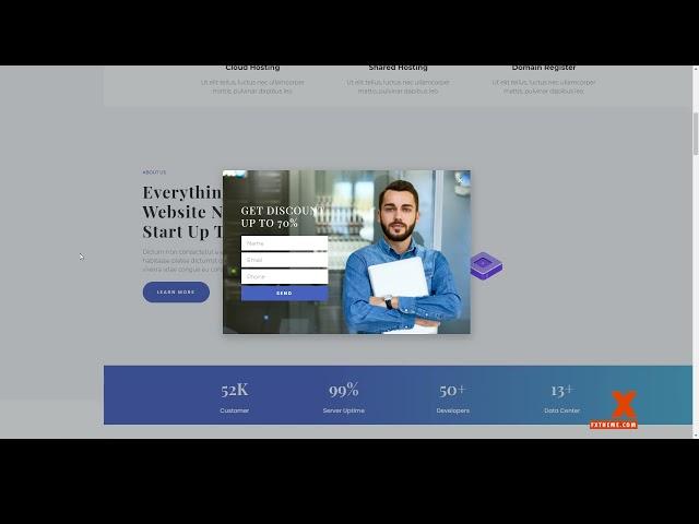 Pleshost - Cloud Web Hosting Elementor Template Kit wordpress template Elementor Pro Website Builder