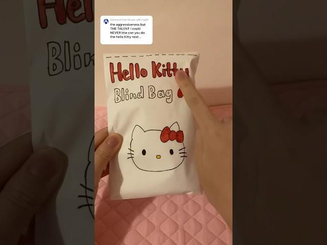 hello kitty blind bag! ️ #blindbag #craft #diy #papercraft #asmr #sanrio #hellokitty #kpop