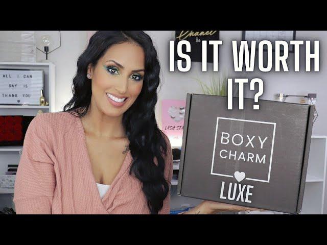 BOXYCHARM BOXYLUXE DECEMBER 2020 UNBOXING & TRY ON HOLIDAY GLAM MAKEUP