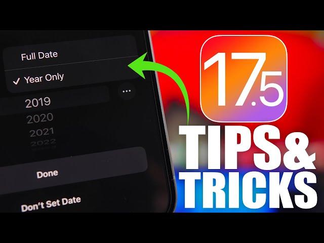 iOS 17.5 - New TIPS & TRICKS for iPhone Users!