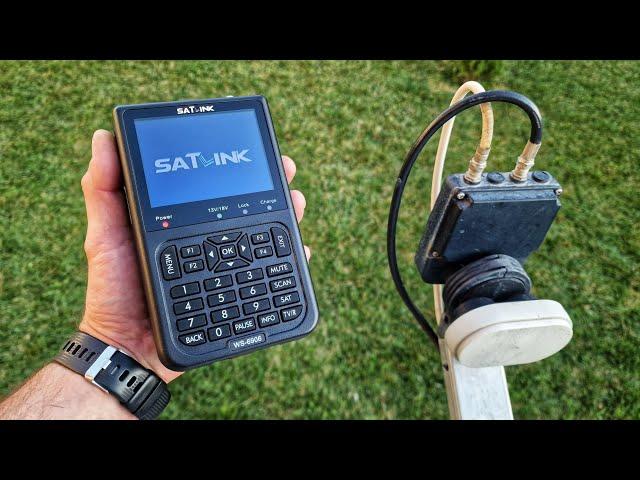 SatLink WS-6906 Portable DIGITAL Satellite Finder with 2S 7.4V 4000mAh Li-ion Battery from CAFAGO