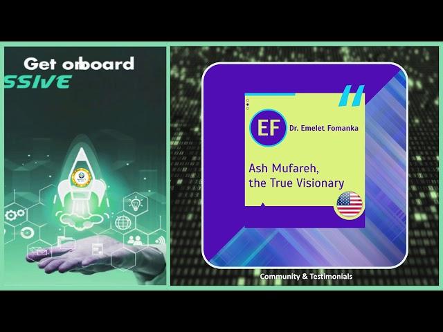 ONPASSIVE REVIEW – ASH MUFAREH, THE TRUE VISIONARY - DR. EMELET FOMANKA.