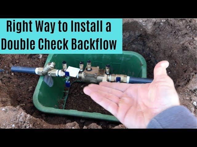 Right Backflow Preventer Installation