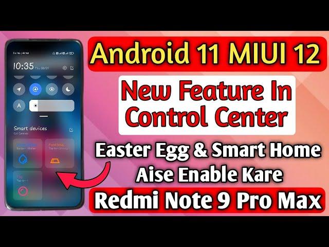 How To Enable New Android 11 Feature In Control Center Redmi Note 9 Pro Max And All Redmi Device 