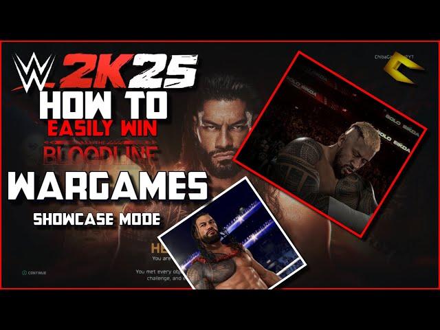 WWE 2K25 -Bloodline WARGAMES EASY Win Strategy!!