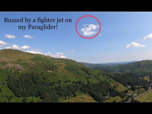 Buzzed by three fighter jets on my paraglider above Grasmere! NOTAM was issued.