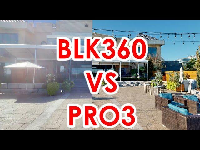 Matterport PRO3 and BLK360 Comparison - Outdoor - Direct Sunlight