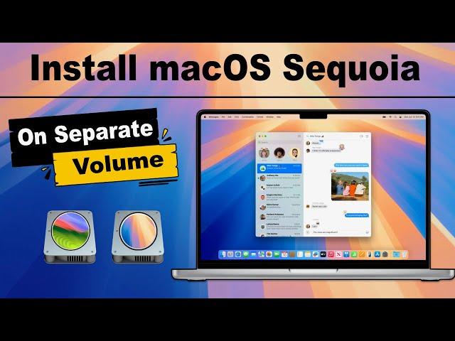 How to Install macOS Sequoia Developer beta  on Separate Volume  or Separate Partition |No Data Loss