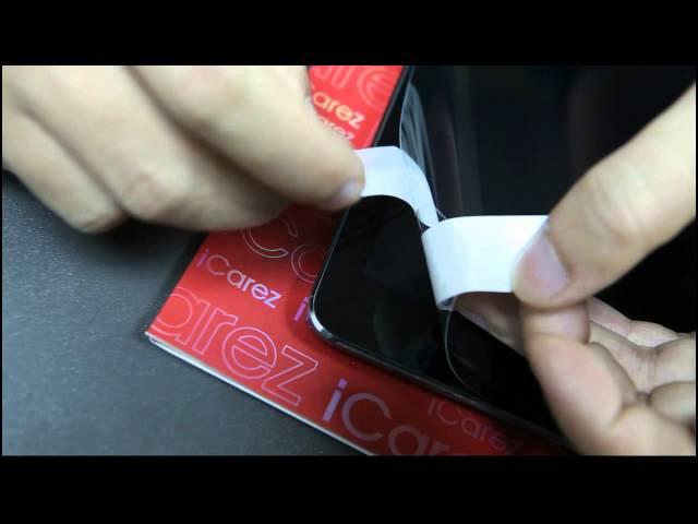 iCarez how to apply screen protector on your device perfectly and Dust Removal Video