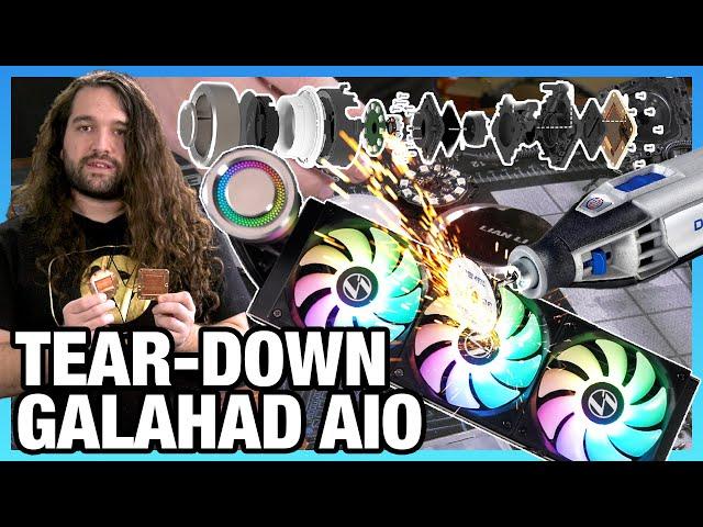 Tear-Down: Lian Li Galahad AIO Disassembly vs. EK AIO, Arctic Liquid Freezer II, NZXT X63
