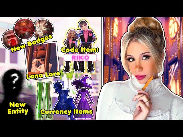 DRESS TO IMPRESS had the BIGGEST HALLOWEEN UPDATE on ROBLOX... *CODES + LANA LORE*