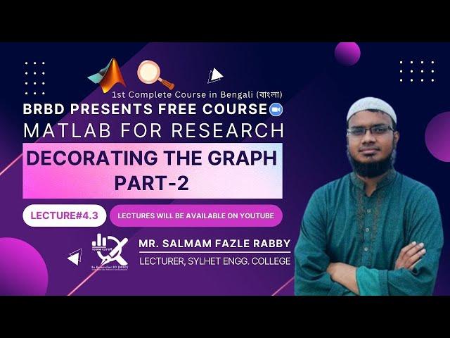 MFR#4.3: Decorating the Graph Part-2।। Salman Fazle Rabby ।। MATLAB for Research