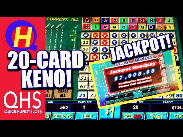 KENO JACKPOT! Big Wins on Multicard KENO from Las Vegas! #KENONATION