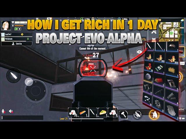 How I get Rich on Project Evo Alpha in 1 Day | Project Evo Alpha Test |