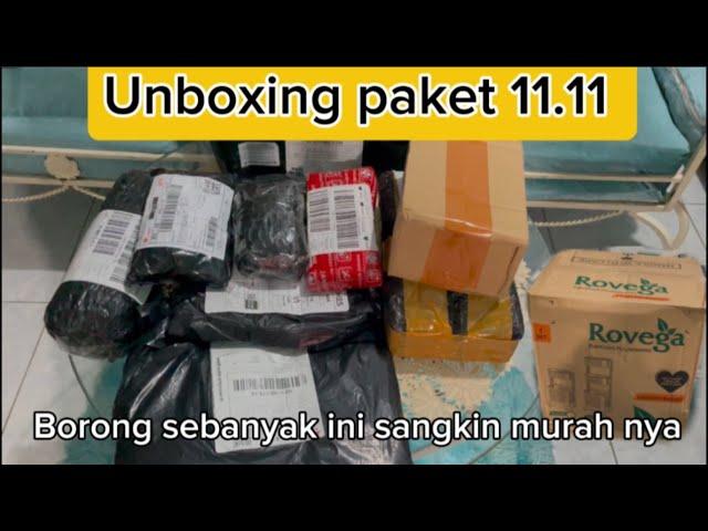 UNBOXING PAKET 11.11 FLASH SALE. REKOMENDASI BARANG-BARANG MURAH AESTHETIC DITOKO ONLINE SHOPEE HAUL