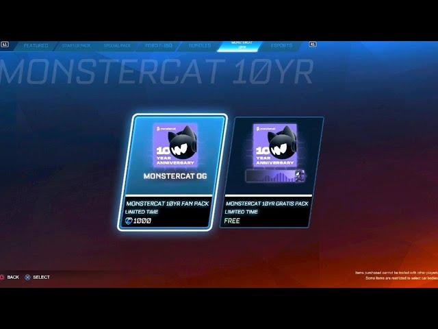 Rocket League Item Shop HD [ NEW MONSTERCAT PLAYER ANTHEMS️ FREE DISCONNECTED️|Ryufalcon Blue