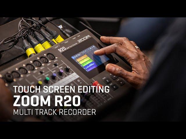 The Zoom R20 Multi Track Recorder - Touch Screen Editing