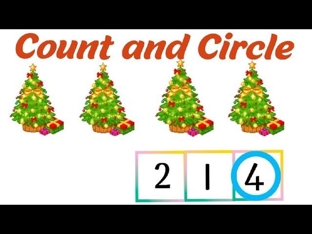 #Count and #circle the correct #number/Count and circle #activity/maths for #kids/Maths