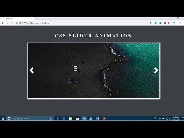 How to Create An Image Slider in HTML and CSS Step by Step | Responsive Image SlideShow using CSS3