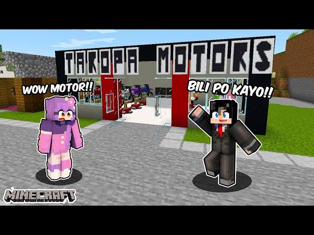 Nag BUILD Ako ng MOTOR SHOP Para mag Pasikat Kay CRUSH sa Minecraft!