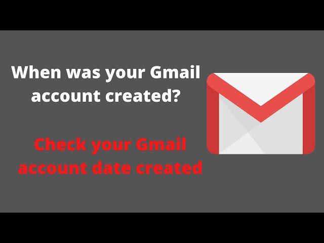 How to check gmail created date | Google account first date | Gmail account date of birth