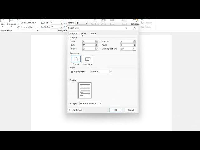 Microsoft Word - A3 Size Document Size Setup [Tutorial]