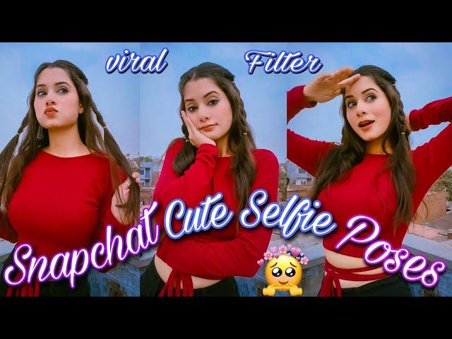 Snapchat Filters Cute Selfie Poses  Self Click Cute Standing Pose For Girls|| #youtube #photography