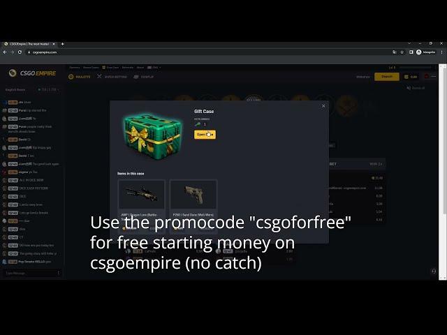 Free money on CSGOEmpire [2022] with new referral code