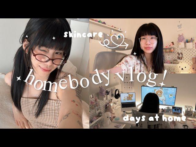 Cozy Homebody Day in the Life  Un productive vlog, Self-Care Routine, Desk Setup, Halloween Makeup