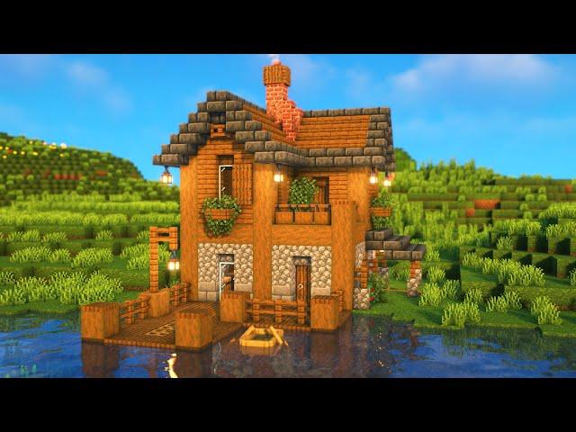 Simple Lakeside Starter House in Minecraft [Tutorial]