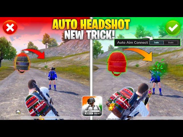 New Secret AUTO HEADSHOT Trick 2024 Enable This Settings For More Headshot In BGMI |Headshot Tricks